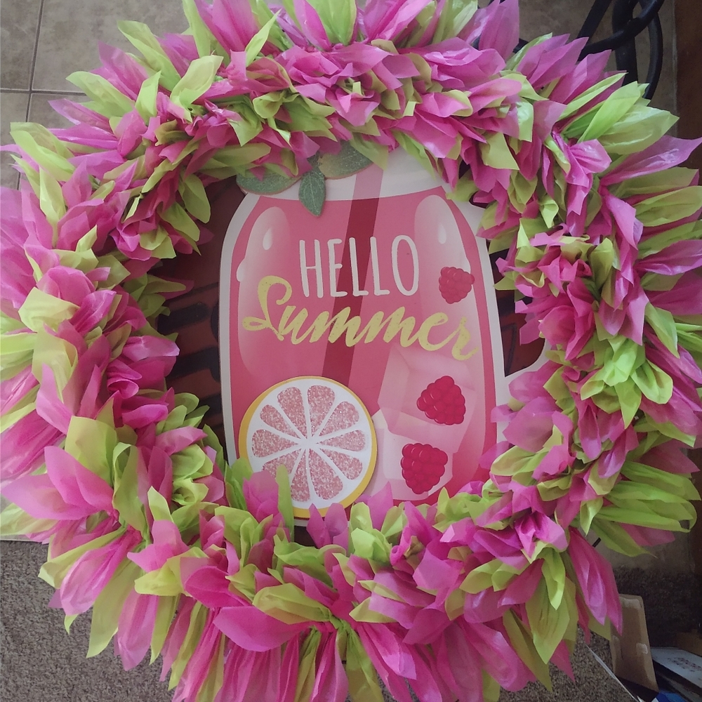 Welcome summer wreath